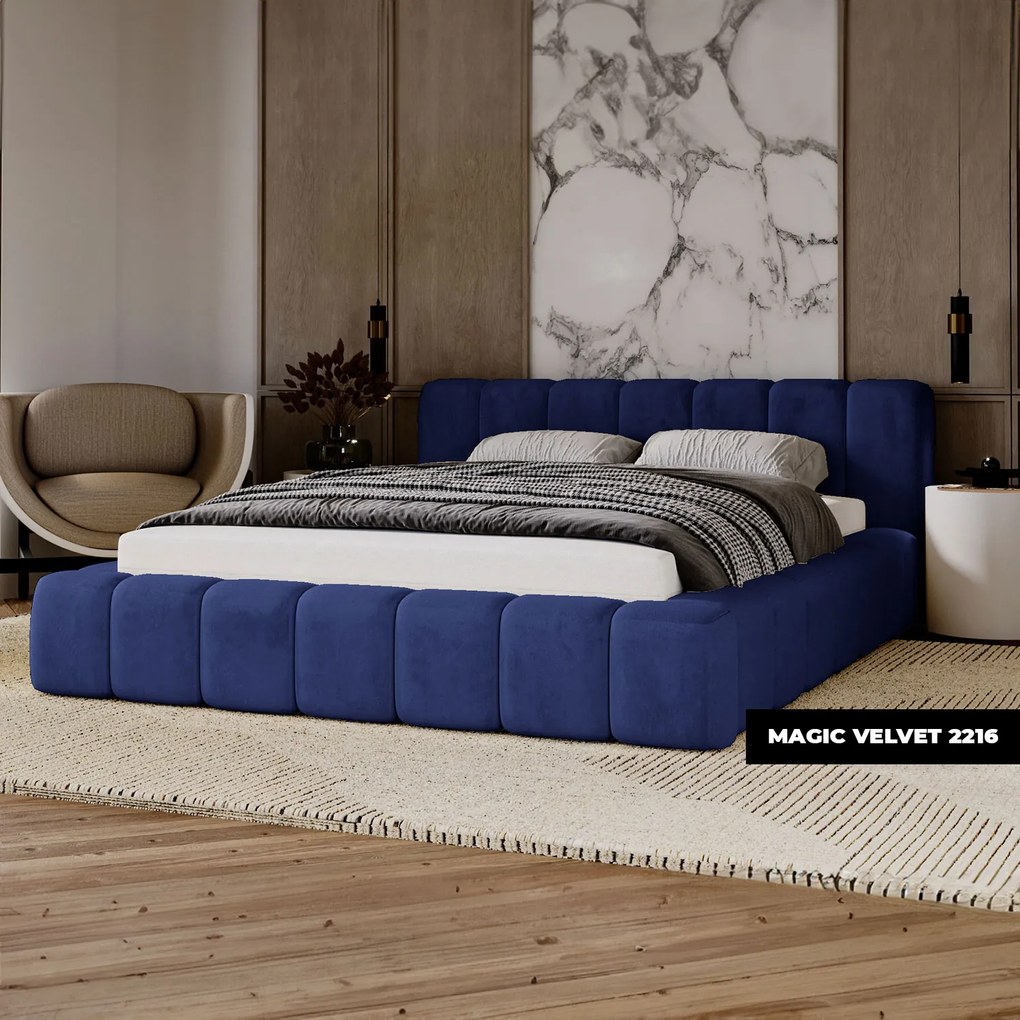 PROXIMA.store - Minimalistická čalúnená posteľ NETTIE ROZMER: 180 x 200 cm, TYP ROŠTU: KOVOVÝ ROŠT