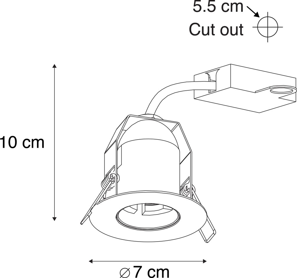Inteligentný moderný reflektor čierny vrátane svetelného zdroja ST64 WiFi - Insight