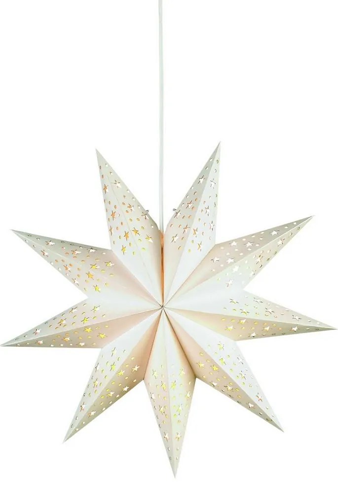 Markslöjd 700319 - Vianočná dekorácia SOLVALLA 1xE14/25W/230V biela 45 cm