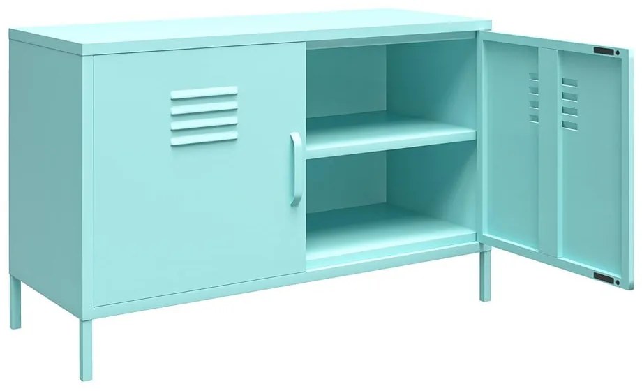 Svetlomodrá kovová skrinka 100x64 cm Cache - Novogratz