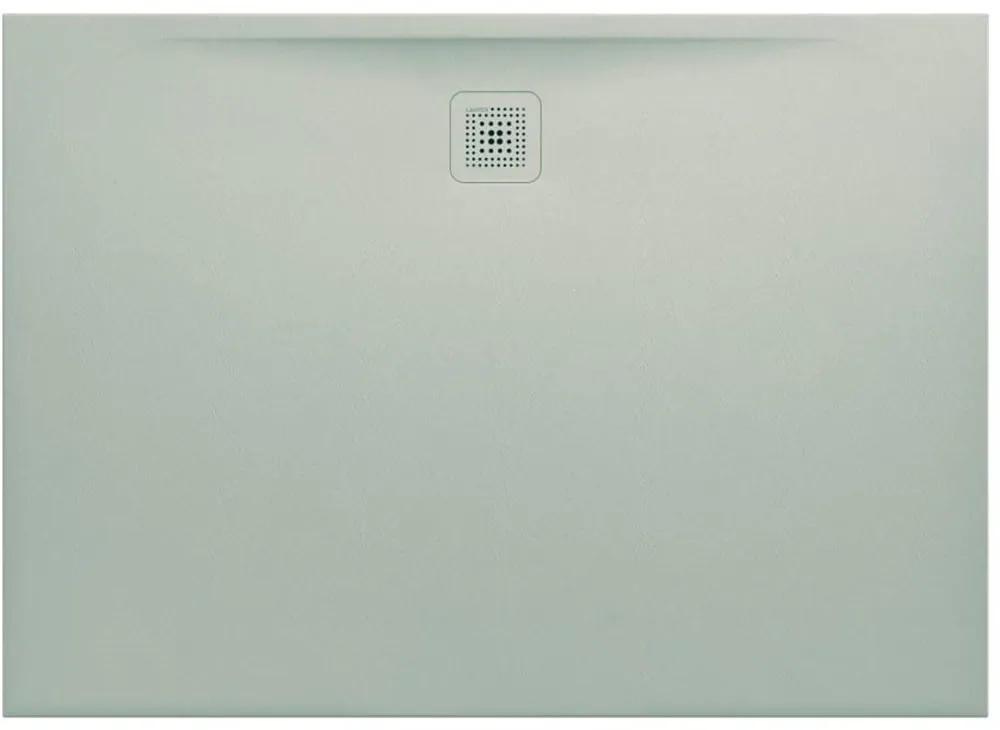 LAUFEN Pro obdĺžniková sprchová vanička z materiálu Marbond, odtok na dlhšej strane, 1400 x 1000 x 30 mm, svetlá šedá, H2119540770001