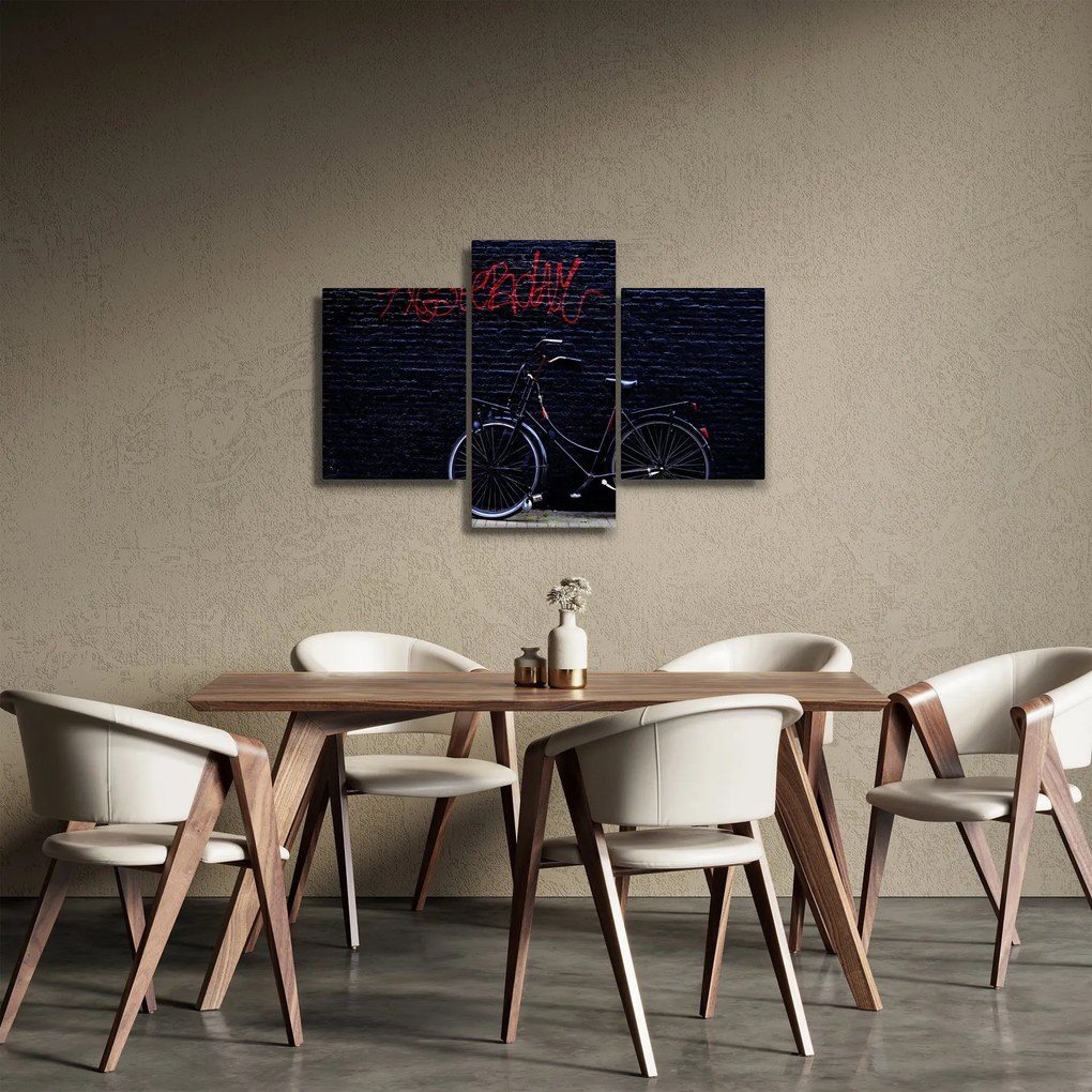 Obraz bicykla v Amsterdame (90x60 cm)