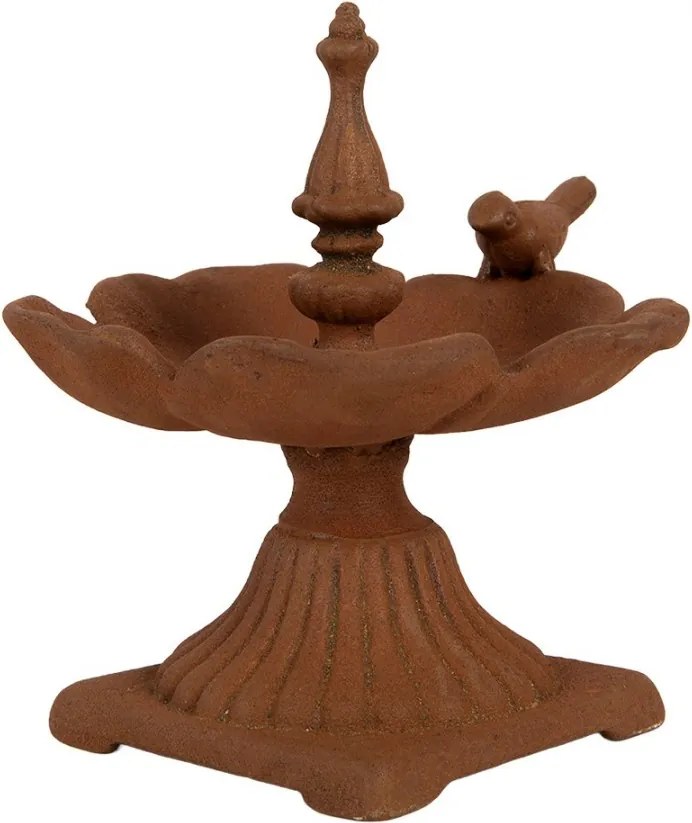Rustikálne hrdzavé krmítko pre vtáčiky - 17*11*12 cm