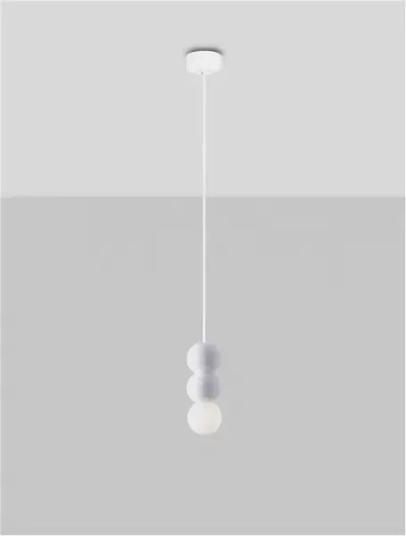 LED biely moderný luster Zero 3
