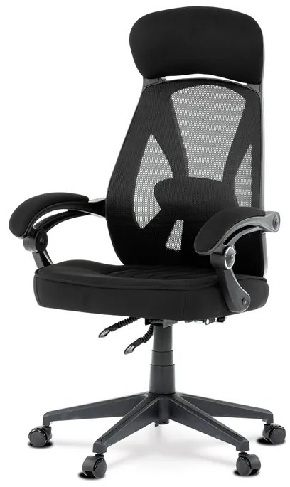 Autronic BONTEC Kancelárska stolička, hojdací mechanizmus, čierna sieťovina, KA-Y309 BK Farba: Čierna