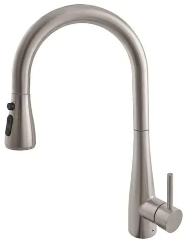 RAV SLEZÁK Seina drezová batéria s vyťahovacou spŕškou, 2 prúdy nerez SE910.0IN