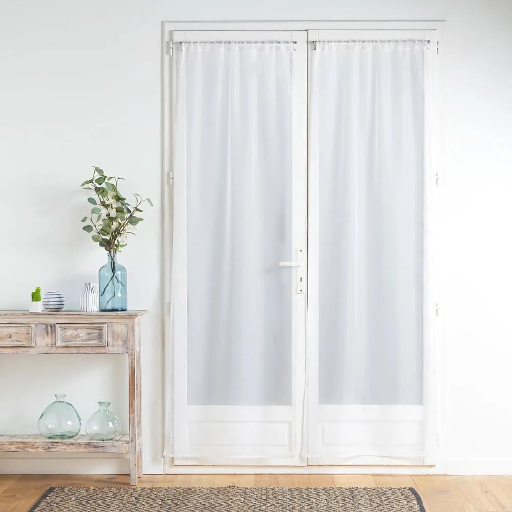 Biele záclony v súprave 2 ks z mikrosaténu 70x200 cm Voiline – douceur d'intérieur