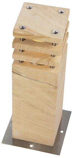 Moderná vonkajšia stojaca lampa pieskovec 40 cm - Grumpy