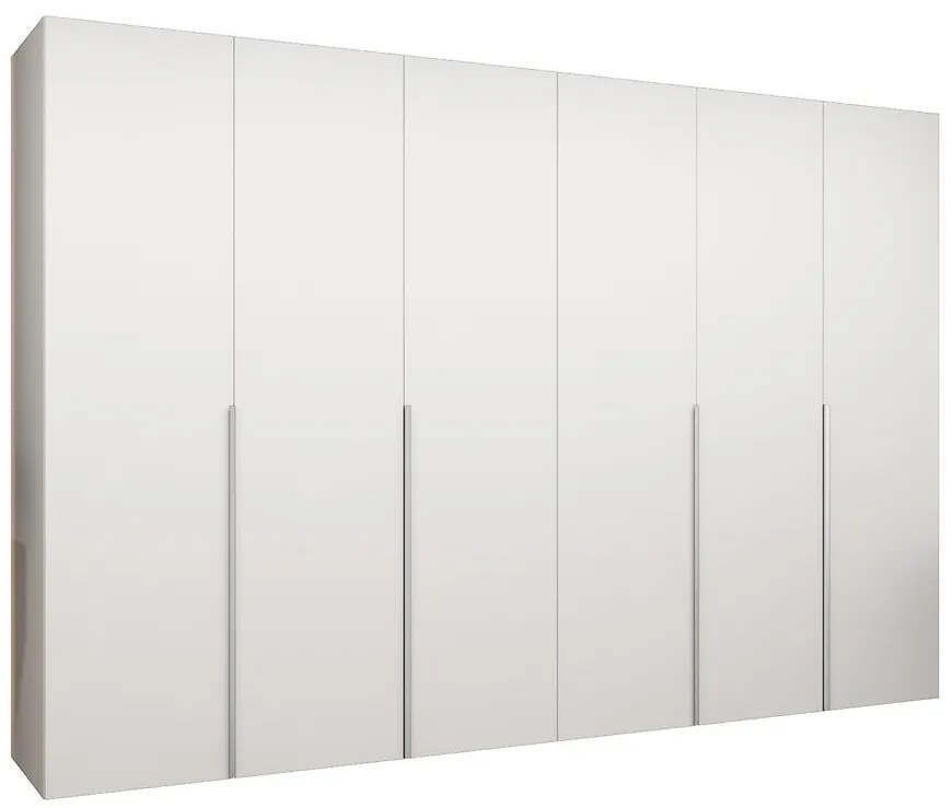 Skriňa Alicante I 300 biela/strieborný