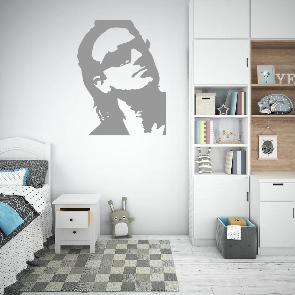 Veselá Stena Samolepka na stenu na stenu Bono Vox (U2) Farba: čierna