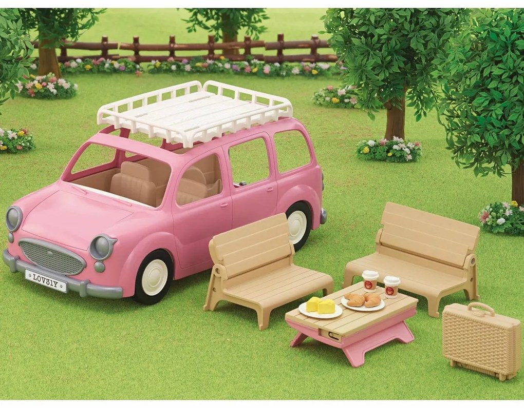 Sylvanian family 5535 Rodinné auto ružové Van