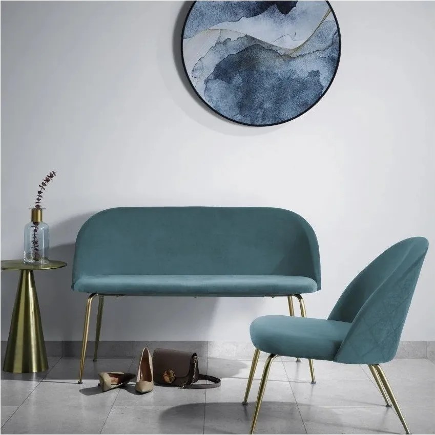 Hliníkový okrúhly odkladací stolík ø 39 cm Rhet – Kave Home