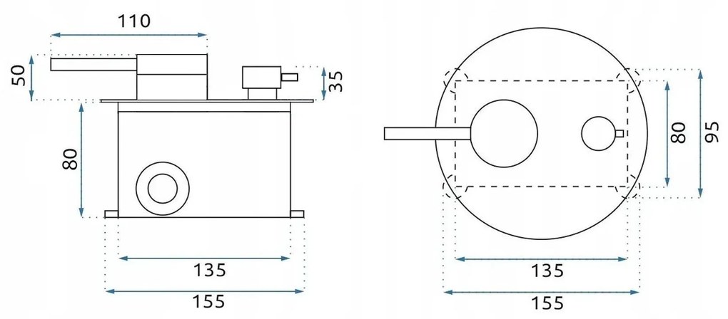 Rea Foss, podomietková sprchová súprava + inštalačný systém BOX, zlatá matná, REA-P5647