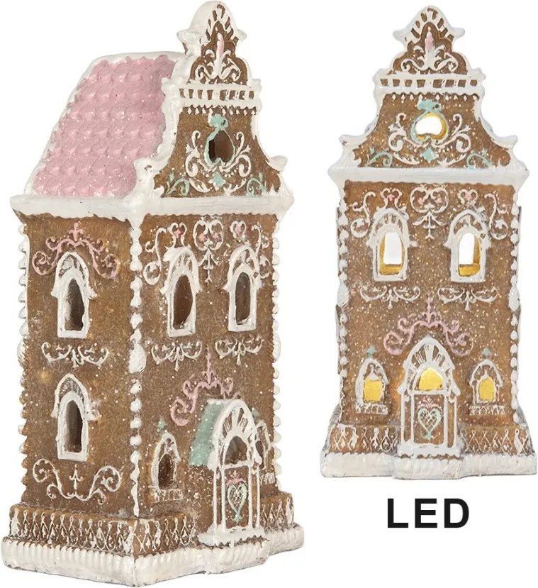 Perníkový LED domček Gingerbread Cotti - 9*7*18 cm