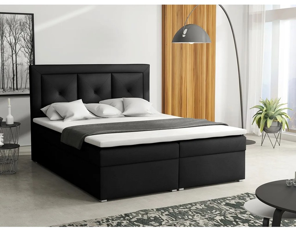 Kontinentálna posteľ Koay Plus Box, Rozmer postele: 140x200, Dostupné poťahy: Victoria 14 853