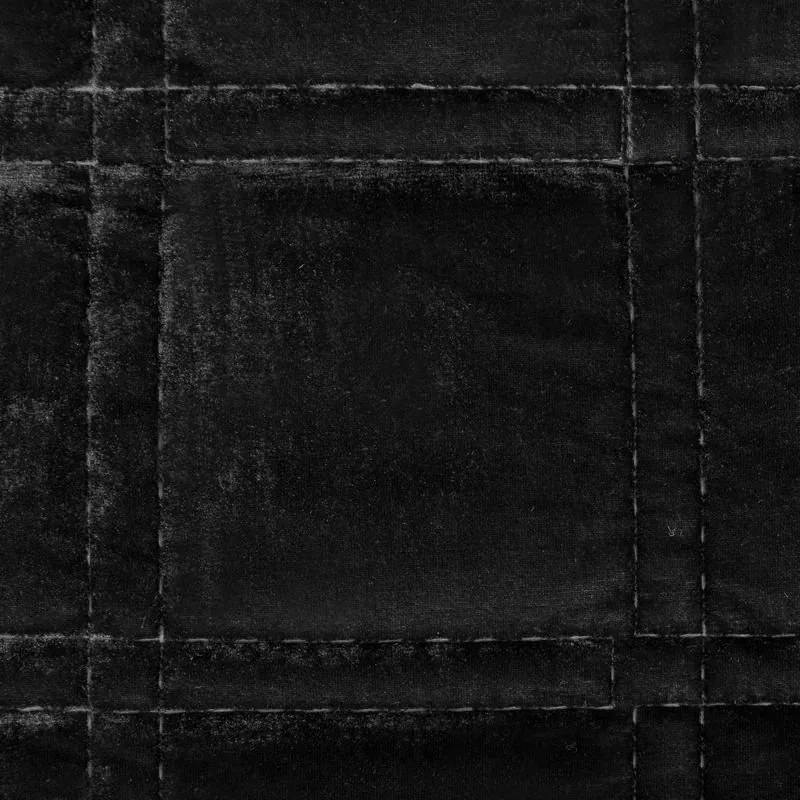 Dekorstudio Luxusný zamatový prehoz na posteľ KRISTIN2 v čiernej farbe Rozmer prehozu (šírka x dĺžka): 220x240cm