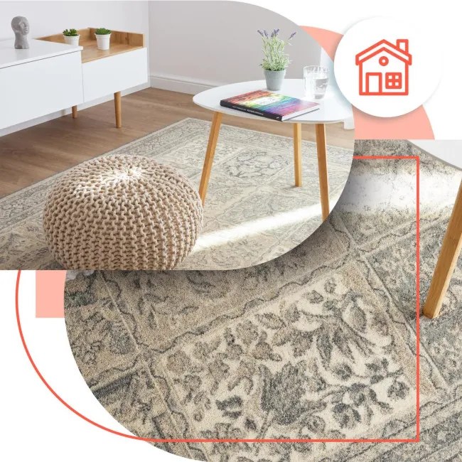 Koberec Agnella Isfahan Timor grafitový