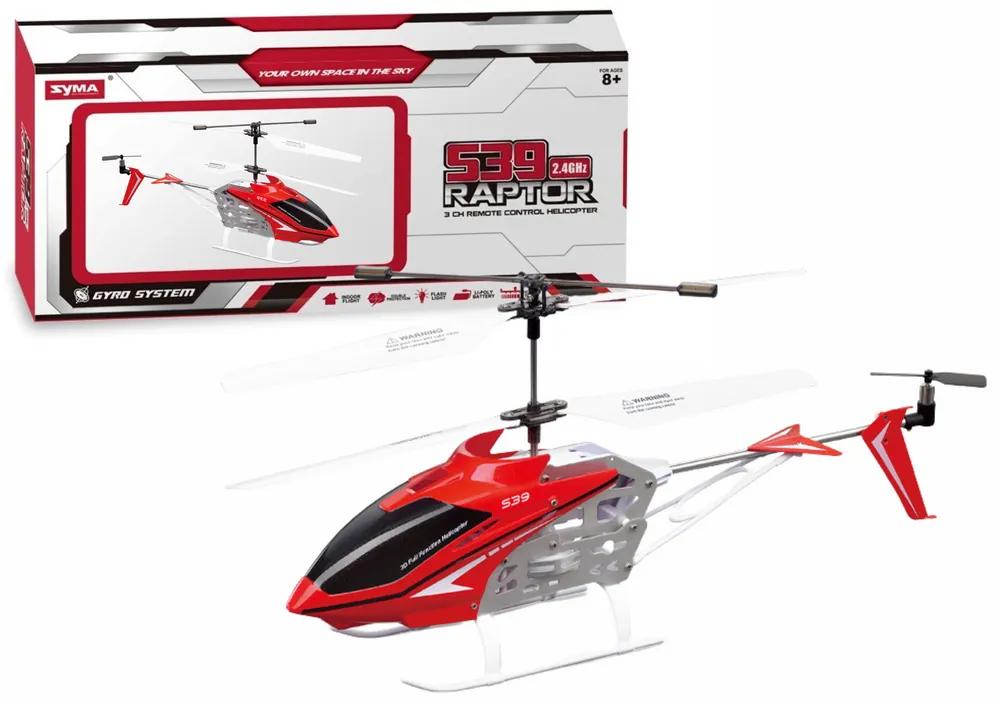 Lean Toys Helikoptéra na diaľkové ovládanie – Syma S39-1 červená