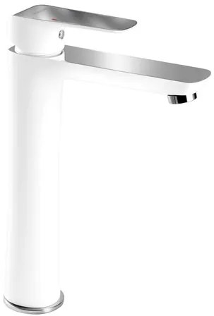 Novaservis Nobless Tina vysoká umývadlová batéria bez výpuste biela / chróm 38501/1,1 385011.1