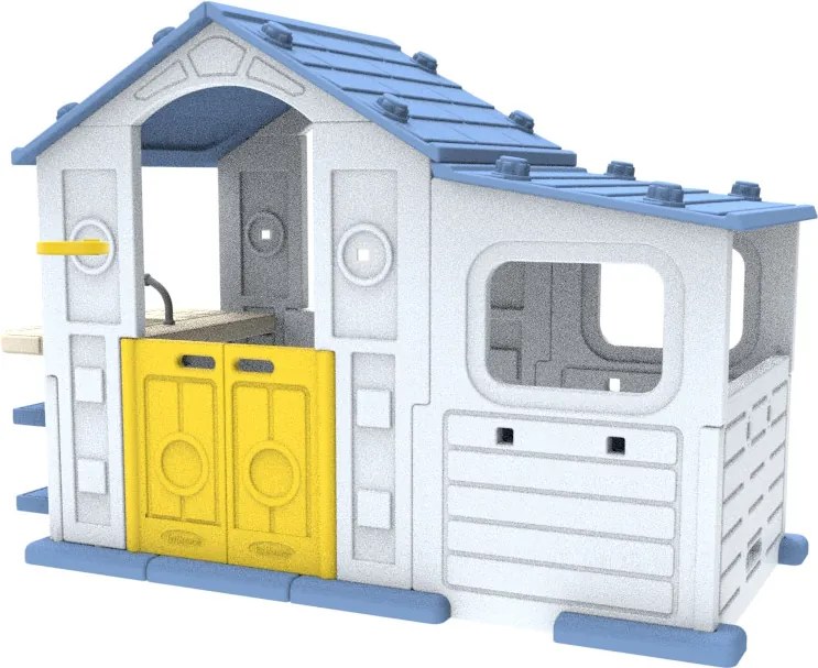 Ramiz Veľký dom s predsieňou, košom a umývadlom Modrá strecha