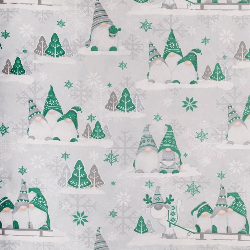 Vianočné obliečky Buddy zelené EMI, Detský set 90x130 + 45x65