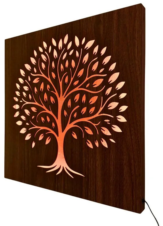 LED obraz Strom života – drevený obraz s podsvietením | SENTOP LED0561