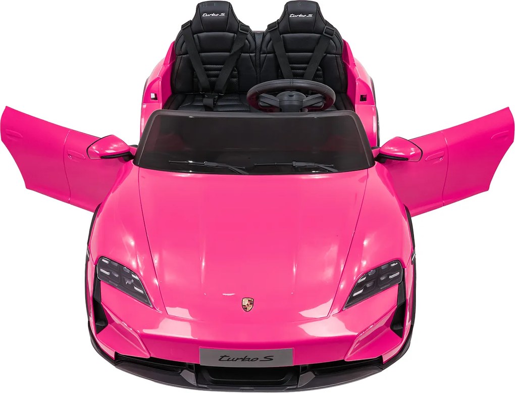 Ramiz Porsche Taycan Turbo S vozidlo Ružová