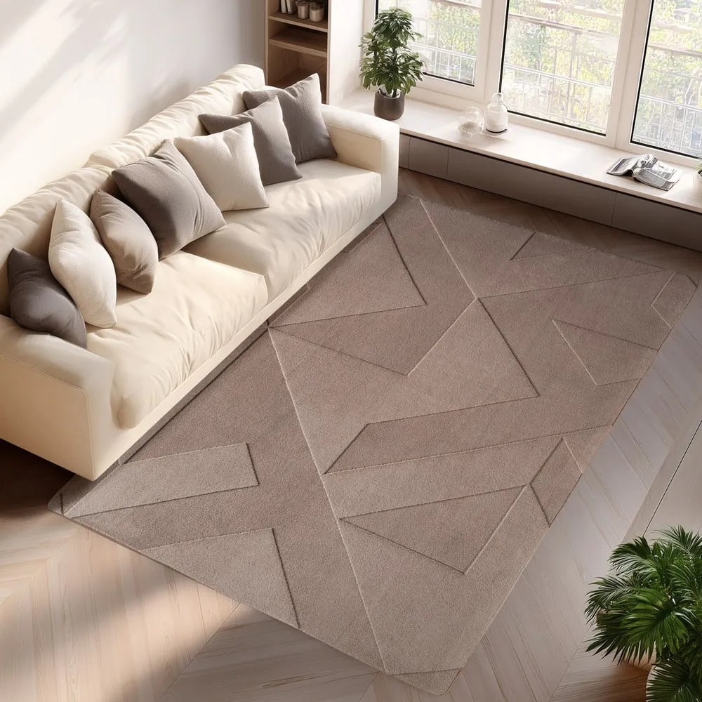 Svetlohnedý prateľný koberec 240x340 cm Pompei 1613 – Ayyildiz Carpets