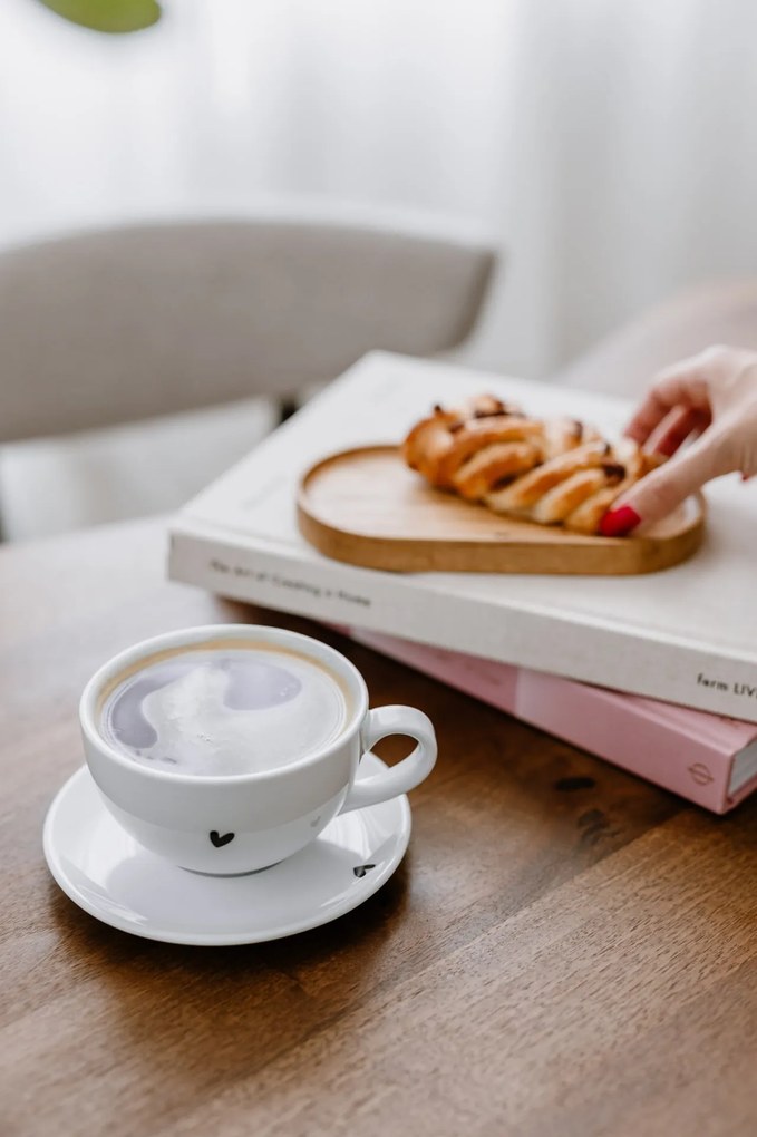 Bella Rose Porcelánový hrnek Černé srdce 300 ml