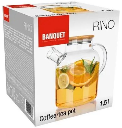 Banquet Sklenená kanvica RINO 1,5 l