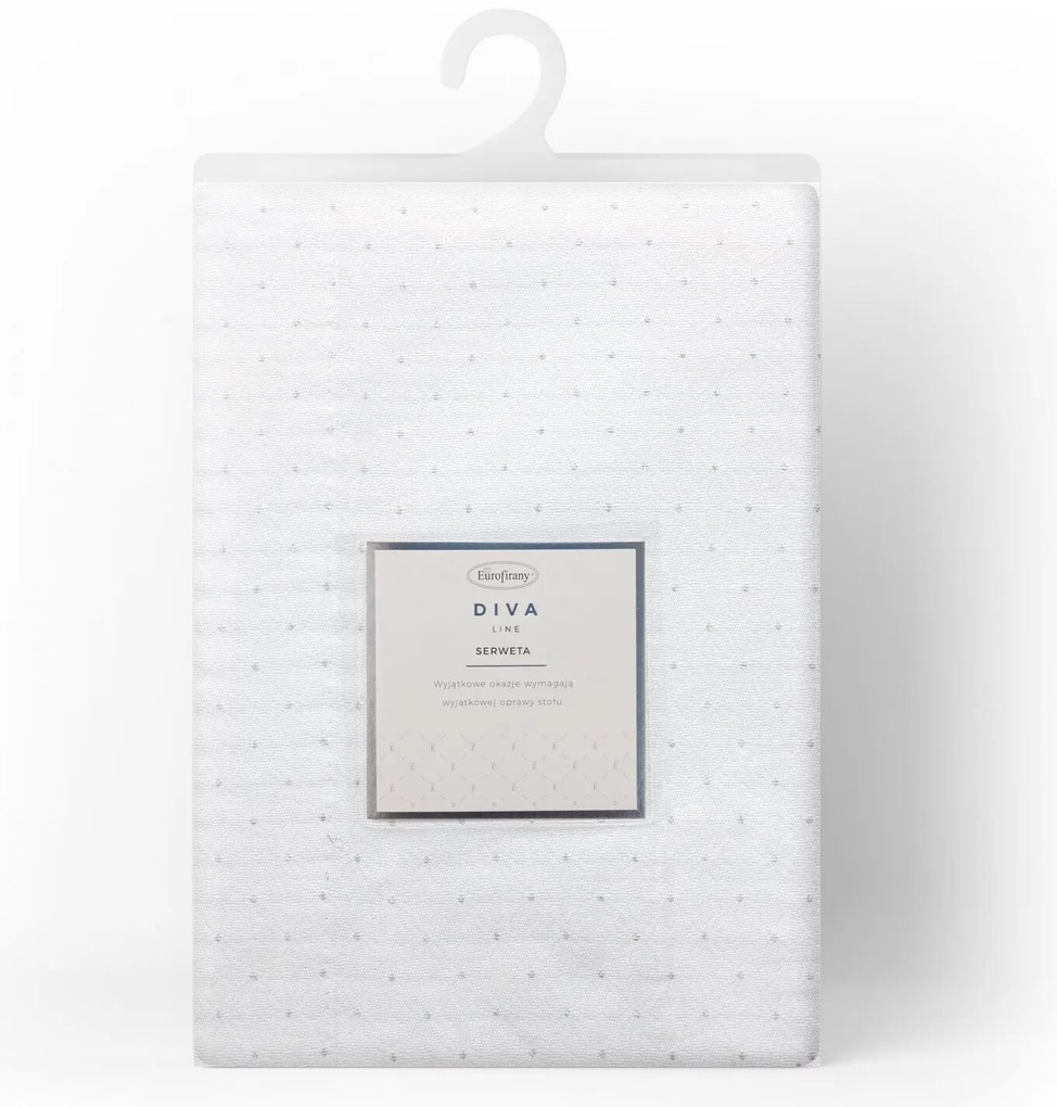 OBRUS ELIZA 85X85 CM BIELY