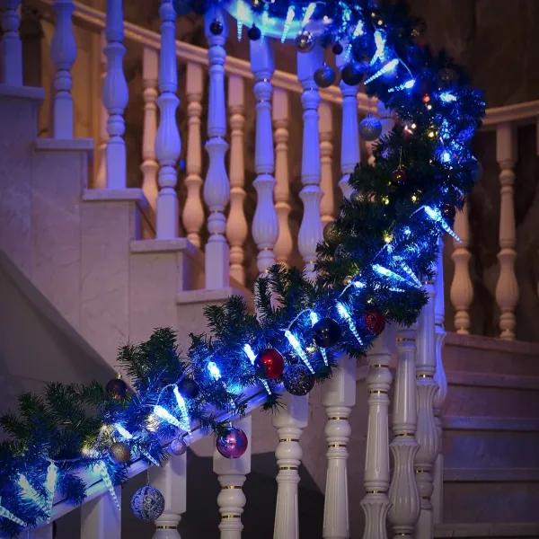 Vianočné svietiace cencúle, vonkajšie 40LED modrá s DO
