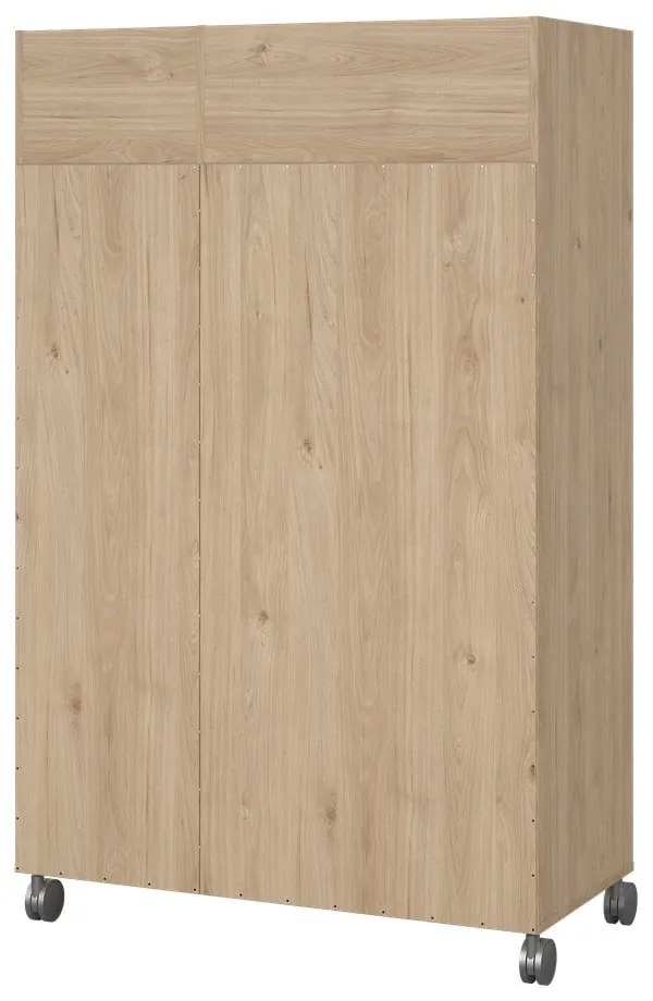 Šatníková skriňa v dekore duba v bielo-béžovej farbe 100x160 cm Kit – Tvilum