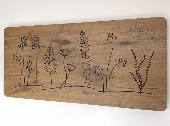 Podsvietený obraz Lúčne kvety na batériu