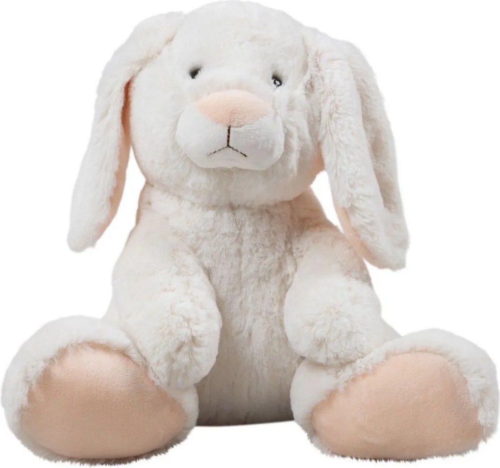 Plyšová hračka biely zajac Cuddly Bunny Bila – 15 cm