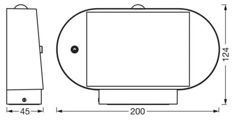 Ledvance ENDURA STYLE LED solárne nástenné svietidlo 4W/3,7V IP44