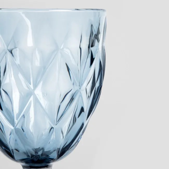 Sada štyroch pohárov LUNNA na víno, modré 241217 340 ml (4 ks)