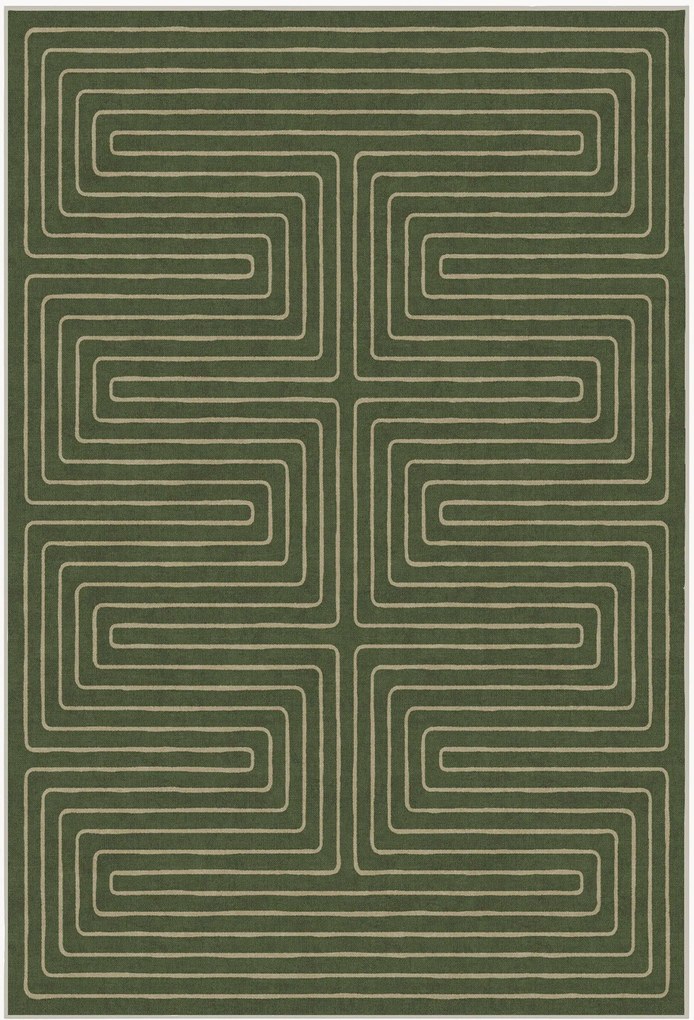 Umývateľný koberec's nízkym vlasom Labyrinth by Jonathan Adler