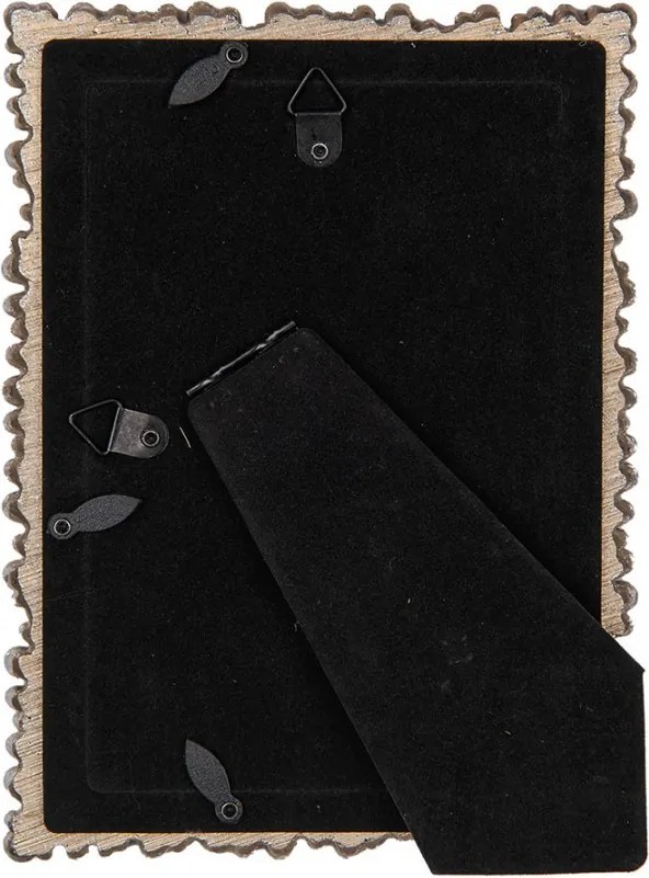 Strieborno-zlatý antik fotorámik so zdobením - 13*2*18 cm / 10*15 cm