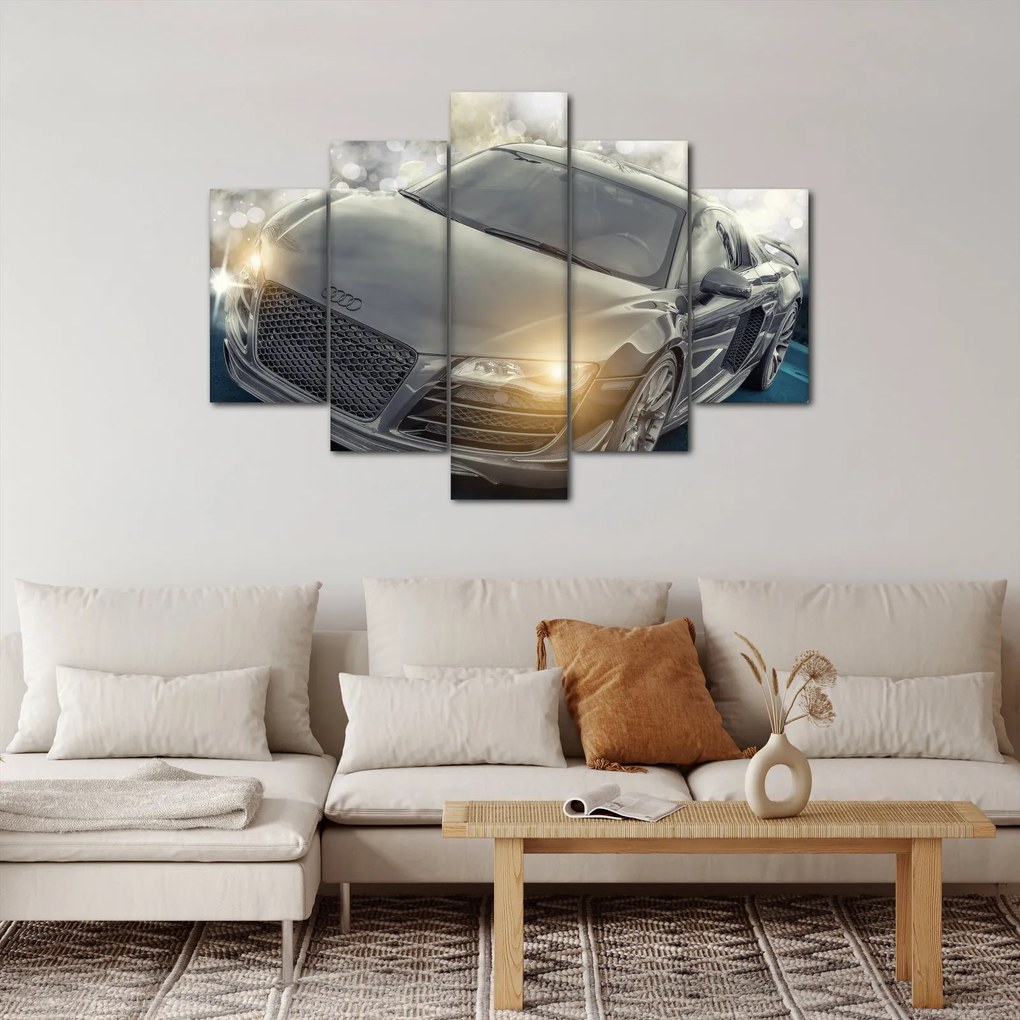 Obraz auta Audi - sivé (150x105 cm)