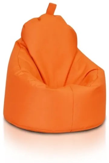 Sedací vak Yoko ekokoža / polyester TiaHome - Oranžová