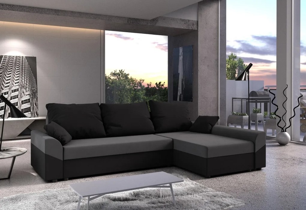 Expedo Rohová rozkládací sedačka VIVIANA, 243x85x139, mikrofáze27/15, pravá