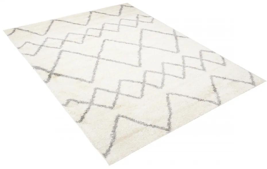 Kusový koberec Shaggy Prata krémový 80x150cm