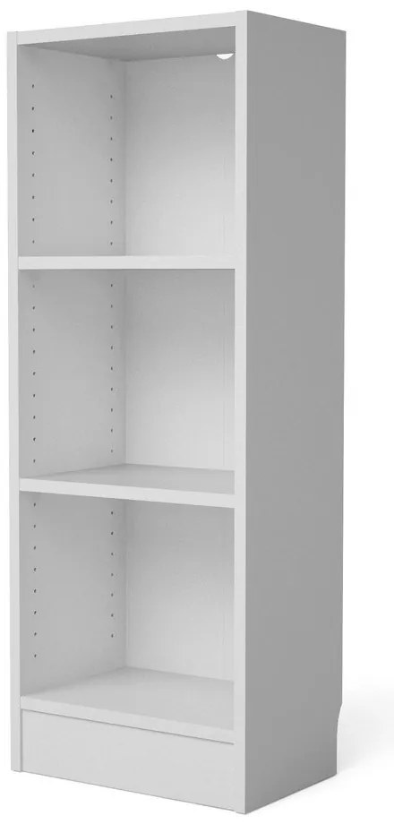 Biela knižnica Tvilum Basic, 41 x 107 cm
