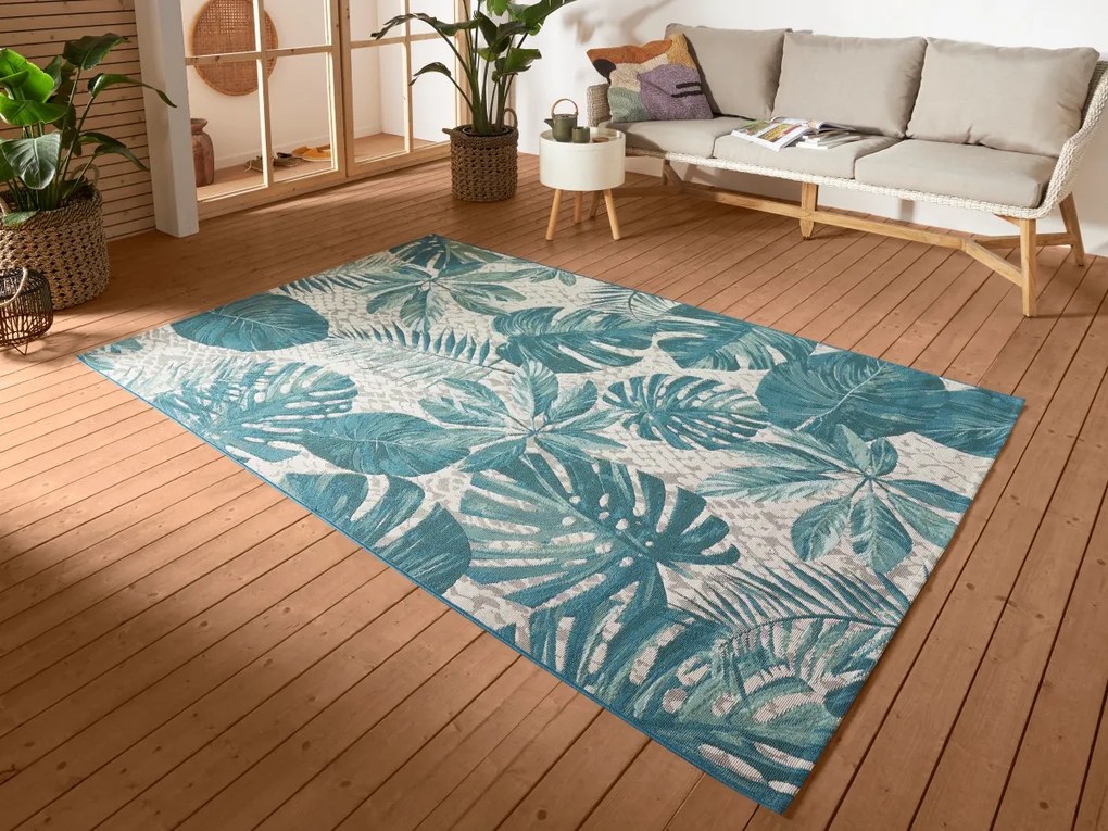 Hanse Home Collection koberce Kusový koberec Flair 105613 Flowers and Leaves Multicolored – na von aj na doma - 240x340 cm