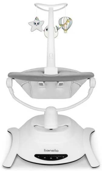 Lionelo - Detská hojdačka s melódiou BELLA Grey Concrete + diaľkové ovládanie