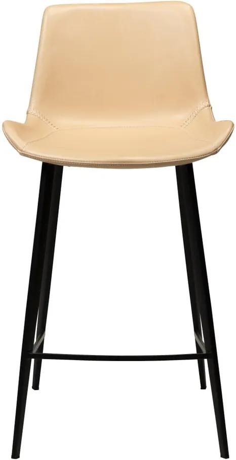 Svetlohnedá barová stolička z eko kože DAN–FORM Denmark Hype, výška 91 cm |  BIANO