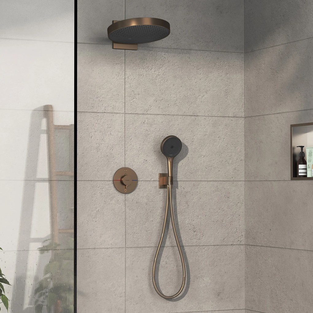 Hansgrohe ShowerSelect Comfort S, termostat pod omietku pre 2 spotrebiče, kartáčovaný bronz, HAN-15554140