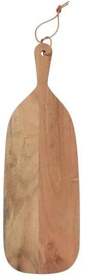 IB Laursen Drevená oválna doska s koženou šnúrkou ACACIA WOOD - viac veľkostí Veľkosť: M