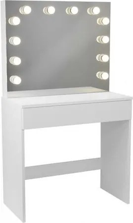 Kozmetický stolík so zrkadlom Gabina, 140 x 40 x 80 cm